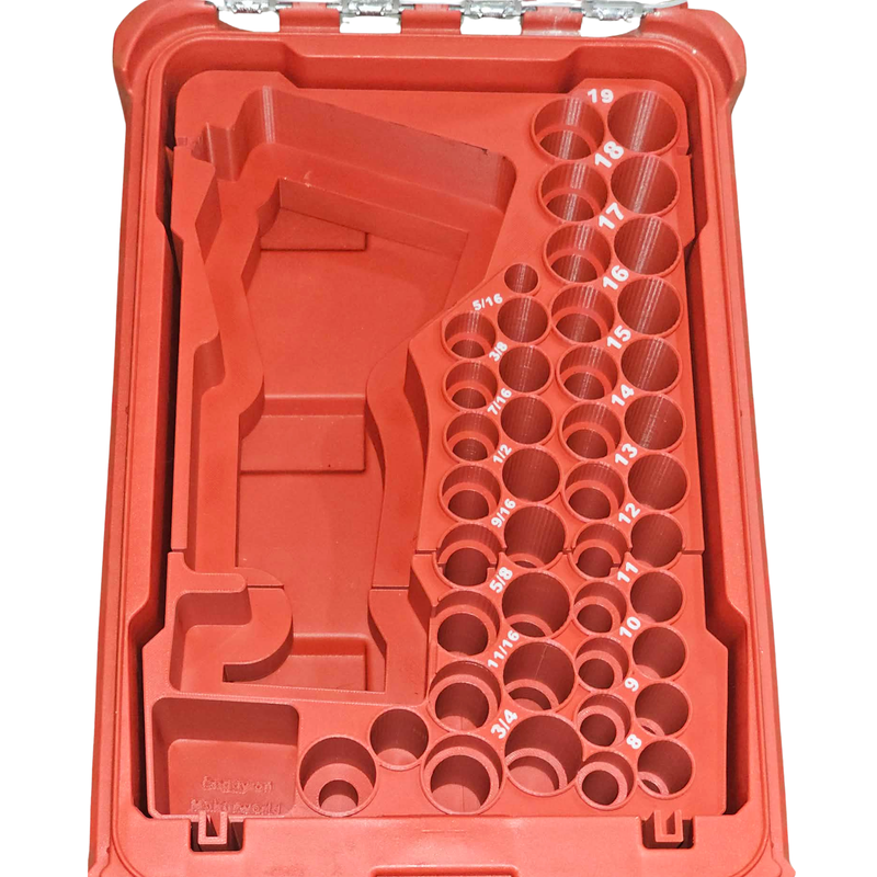 Milwaukee M12 impact wrench and socket set Packout insert – photo 4