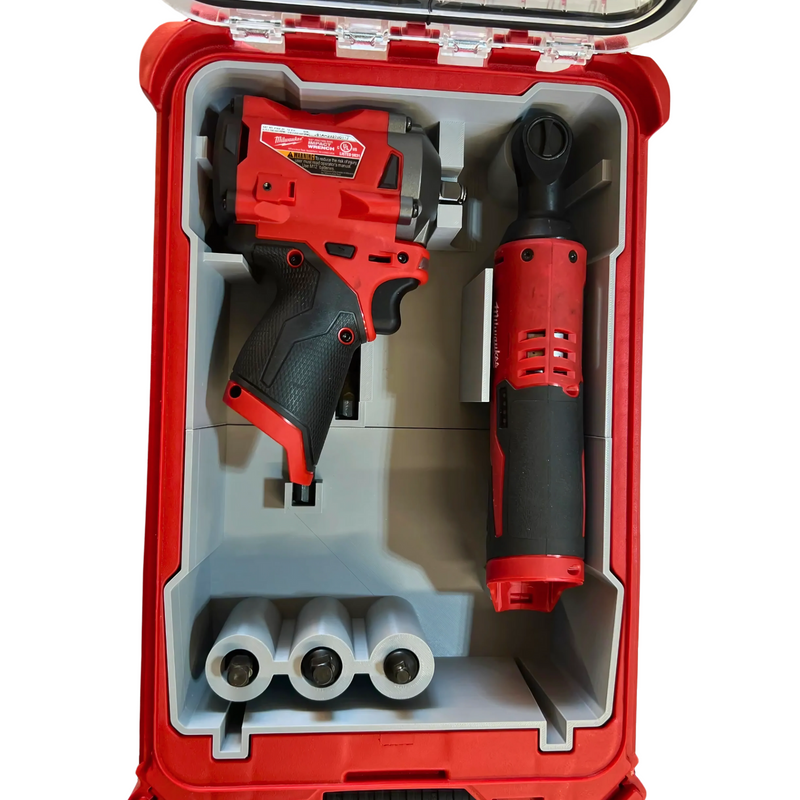 Milwaukee M12 stubby impact and ratchet Packout insert for 48-22-8435, Australian made