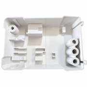 White M12 stubby impact and ratchet organiser insert for Milwaukee PACKOUT 48-22-8435, empty two-piece insert.
