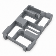 M18 Battery Holder for Milwaukee Packout – 5 Slot Insert – Gray colour