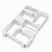 M18 Battery Holder for Milwaukee Packout – 5 Slot Insert – White colour