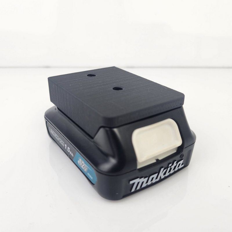 Battery holder from the Makita 12V CXT 10-piece wall mount bundle, Australian made