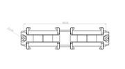 Makita 18V quad battery wall holder, Australian made PETG – photo 4