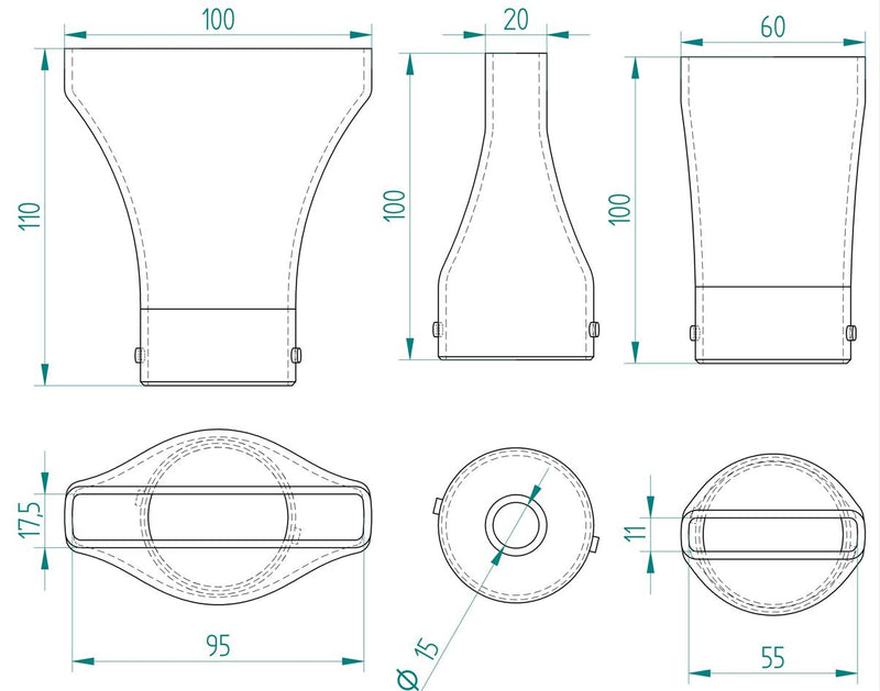 Makita DUB185 DUB186 blower nozzle 3 pack and wall mounts for car drying, Australian made – photo 6