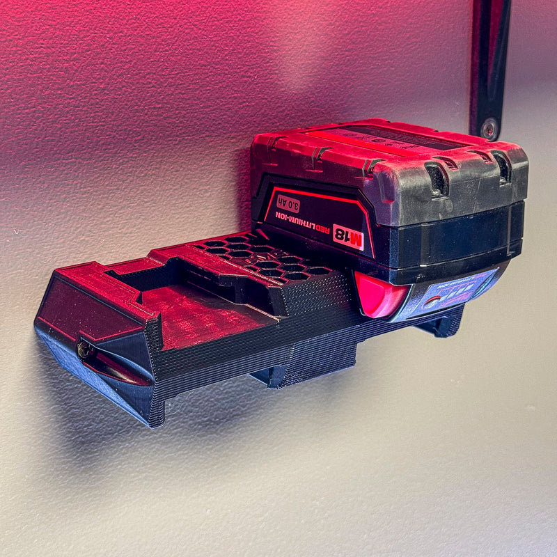 Milwaukee 18V quad battery wall holder, Australian made – photo 2