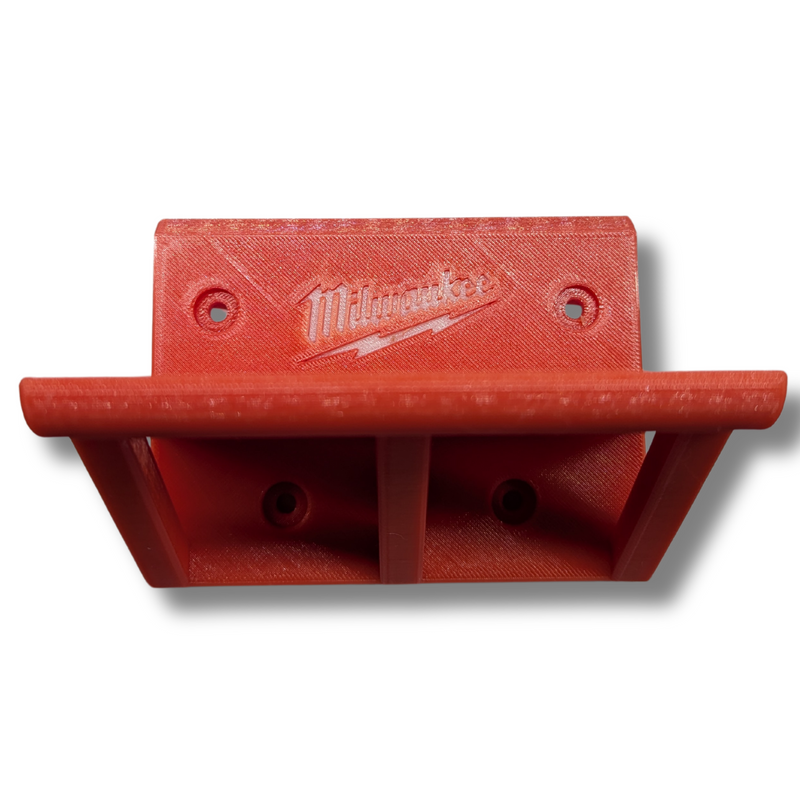 Milwaukee cutoff tool wall mount in red black or grey, Australian made 3D printed – photo 2