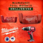 Milwaukee drill driver wall mount in red black or grey, Australian made 3D printed – photo 3
