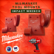 Milwaukee impact wrench wall mount in red black or grey, Australian made 3D printed – photo 3