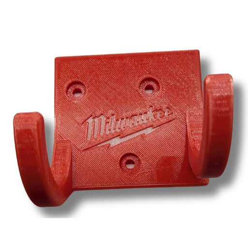 Milwaukee installation driver wall mount in red or black, Australian made 3D printed