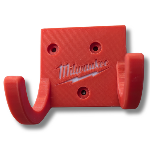 Milwaukee installation driver wall mount in red or black, Australian made 3D printed – photo 2
