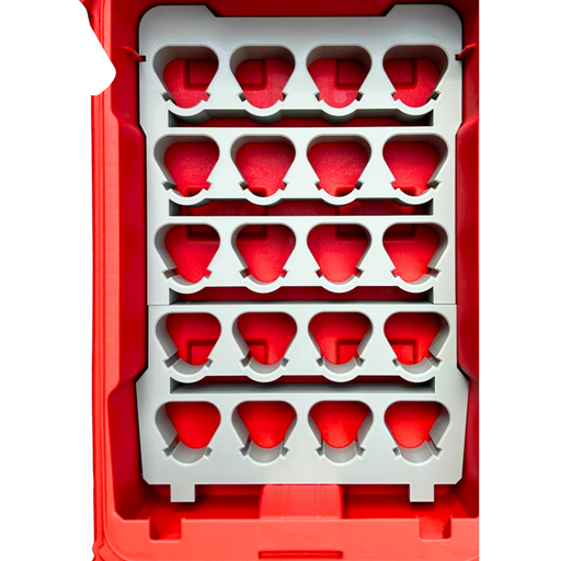 Milwaukee M12 battery Packout insert 20 slot power hub for 48-22-8435