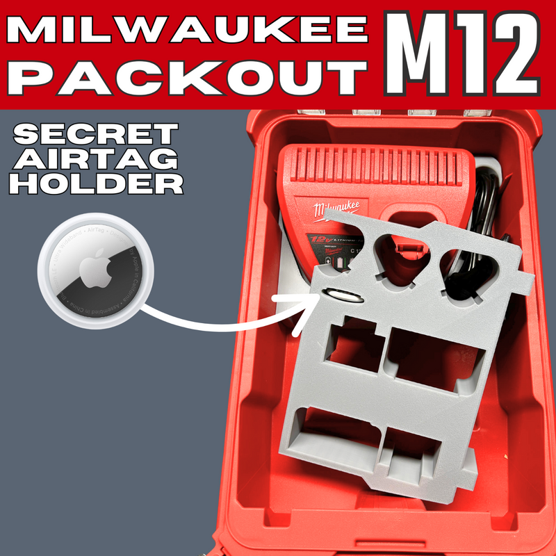 Milwaukee Packout M12 drill organiser with AirTag slot – photo 3