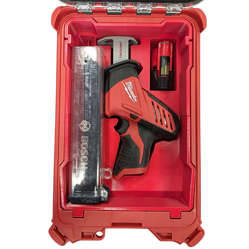 Milwaukee M12 Hackzall Packout insert for 48-22-8435 with blade and battery storage