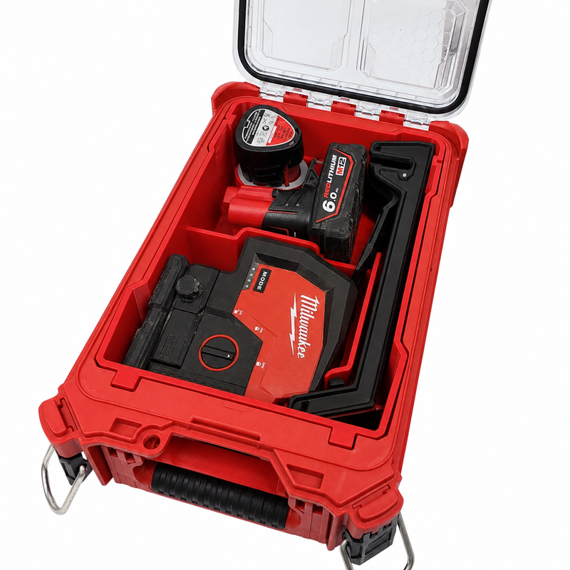 Milwaukee M12 laser Packout insert for Compact Organiser 48-22-8435, Aussie made