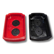 Pair of Milwaukee magnetic battery base covers in soft TPU with neodymium magnets