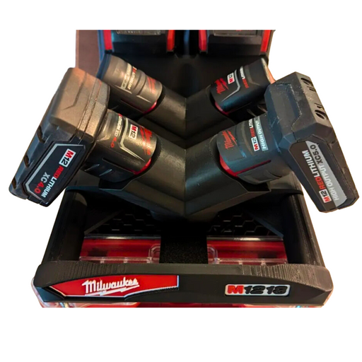 Milwaukee M12 M18 Packout battery caddy, Australian made 3D printed – photo 2