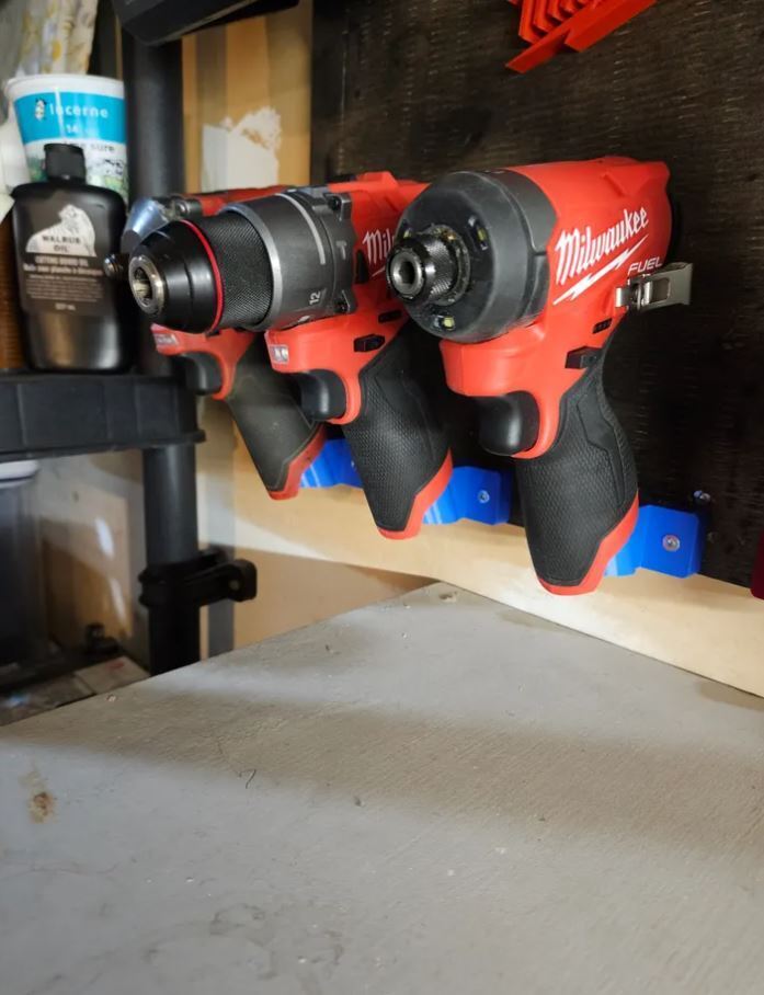 Milwaukee M12 tool holder wall mounts multi pack, Australian made 3D printed tool storage – photo 6