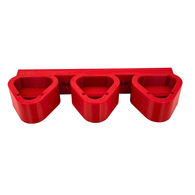 Milwaukee M12 triple battery wall mount, Australian made 3D printed battery storage