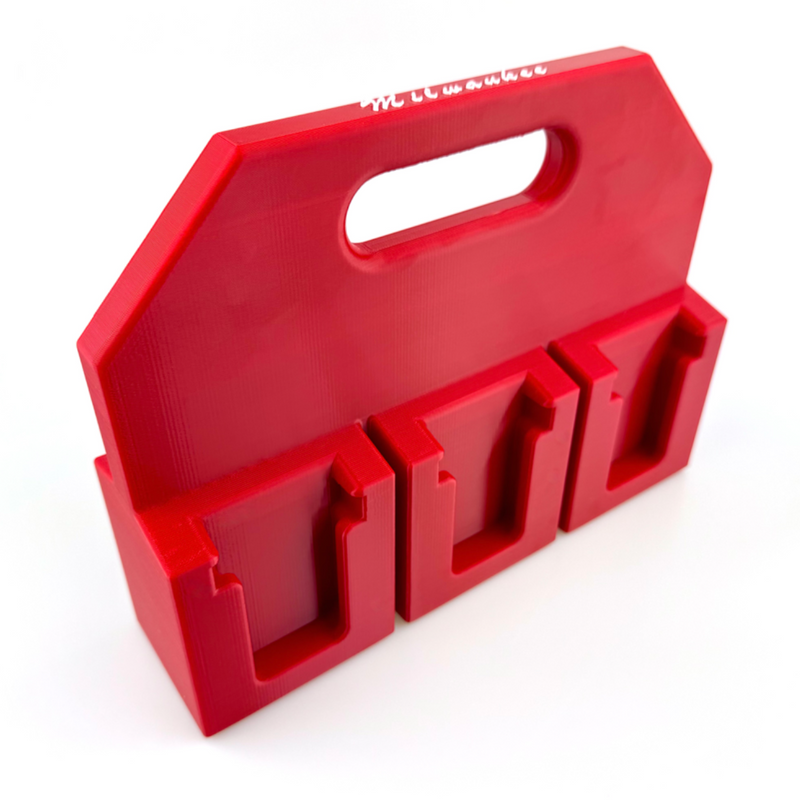 Milwaukee M18 battery caddy 4 or 6 slot holder, Australian made PETG – photo 10
