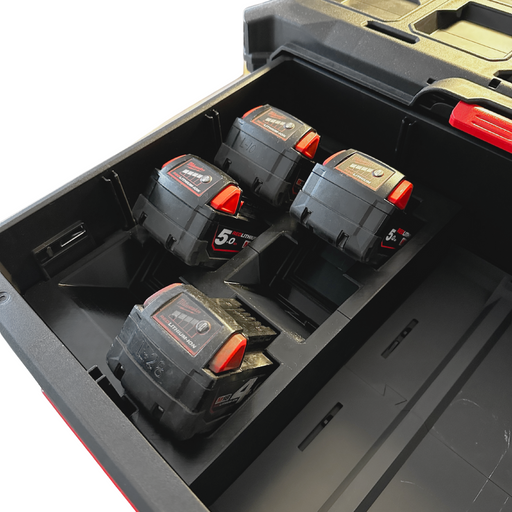 Milwaukee M18 battery organiser insert for Packout two drawer toolbox – photo 2