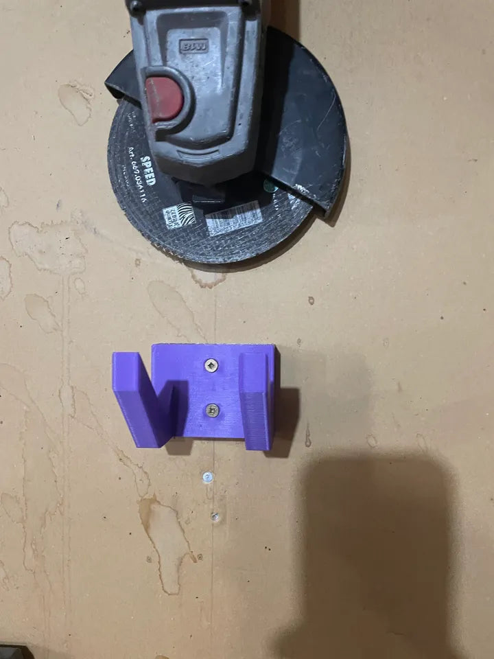 Milwaukee M18 grinder holder vertical wall mount, Australian made 3D printed tool storage – photo 3
