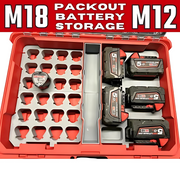 Milwaukee 25 battery holder Packout insert – photo 4