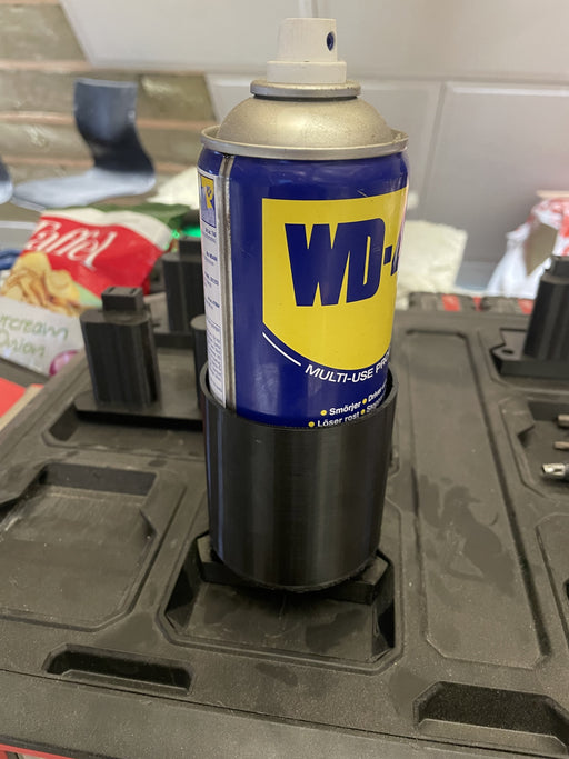 Milwaukee Packout cup holder and spray can holder, Australian made 3D printed