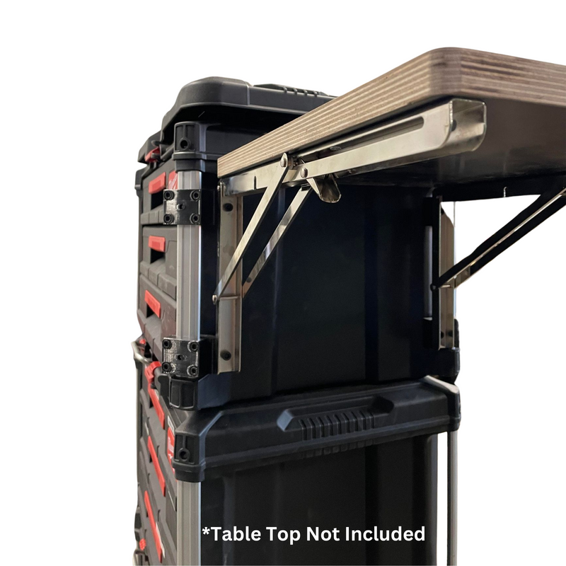 Milwaukee Packout folding table brackets flip kit, Australian made 3D printed