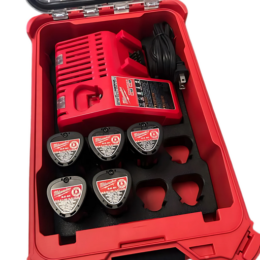 Milwaukee Packout M12 M18 battery and charger insert, Australian made 3D printed