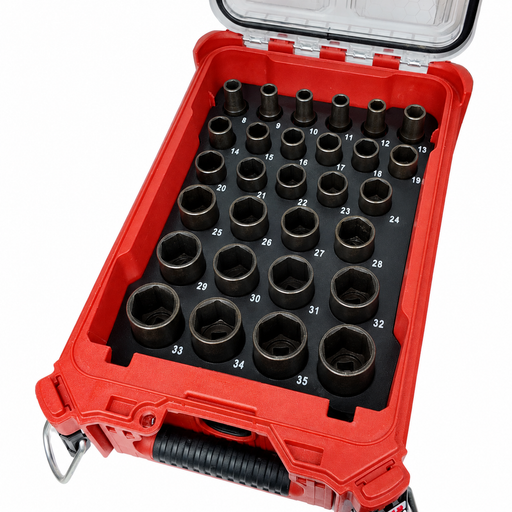 Milwaukee mechanics Packout tray metric 29 piece deep socket holder 48-22-8435