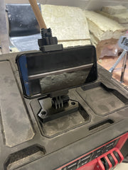 Milwaukee Packout phone holder with adjustable tilt, Australian made 3D printed