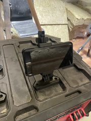 Milwaukee Packout phone holder with adjustable tilt, Australian made 3D printed – photo 2