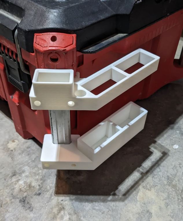 Milwaukee Packout rail clamp level holder, Australian made 3D printed accessory – photo 5