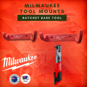 Milwaukee ratchet tool wall mount in red black or grey, Australian made 3D printed – photo 3