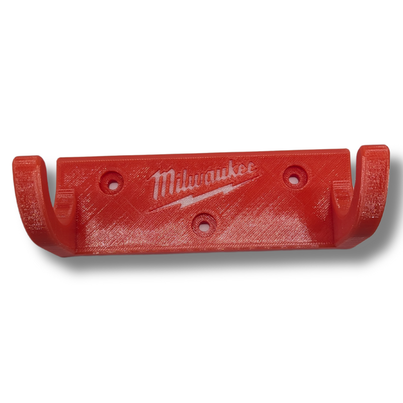 Milwaukee screwdriver wall mount in red black or grey, Australian made 3D printed – photo 2