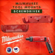 Milwaukee screwdriver wall mount in red black or grey, Australian made 3D printed – photo 3