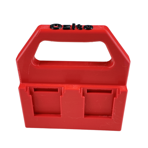 Ozito 18V battery caddy 4 slot portable carrier, Australian made PETG