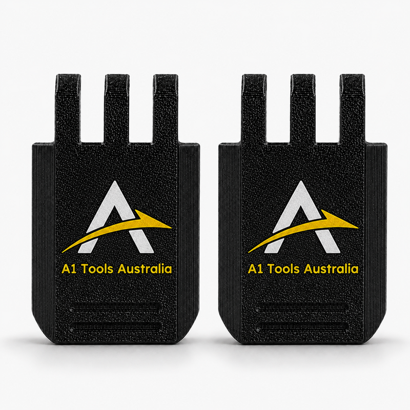 Side profile of the snap-in replacement latch for the Packout Compact Organiser