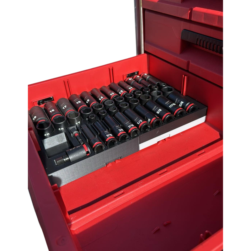 Milwaukee Packout drawer 43pc socket tray – photo 3