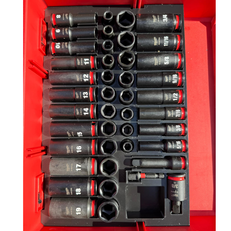 Milwaukee Packout drawer 43pc socket tray – photo 5