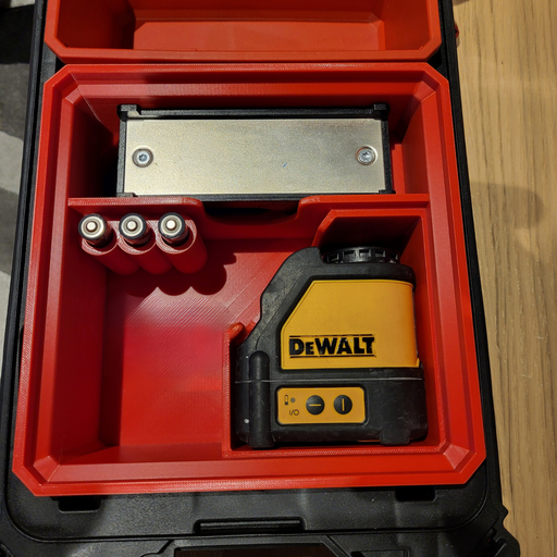 Milwaukee Packout organiser insert for DeWalt battery laser, Australian made