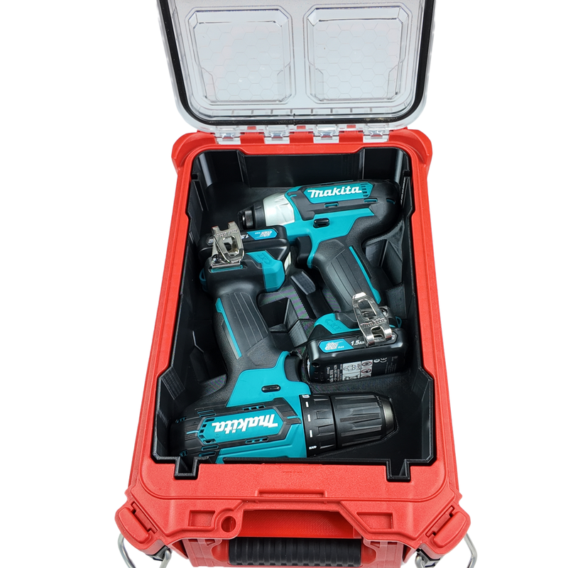 Makita 12V Drill & Impact Compact Packout Insert | Holds TD110D + DF333D | One-Piece PETG Construction