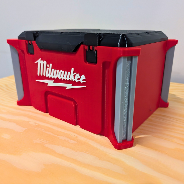 Milwaukee Packout Style Desk Organizer | Desk Caddy with Inserts & Lid | 3D Printed in PETG