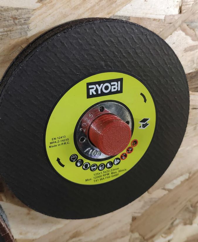 Ryobi 125mm angle grinder wall holder, Australian made 3D printed PETG tool storage – photo 6