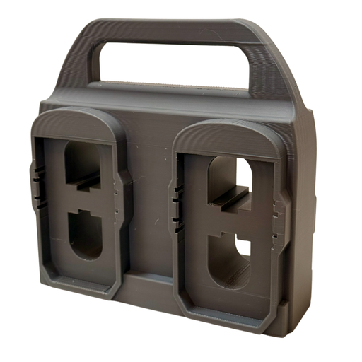 Ryobi 18V battery caddy 4 slot portable carrier, Australian made PETG