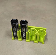 Ryobi USB Lithium battery holder wall mount, Australian made 3D printed battery storage