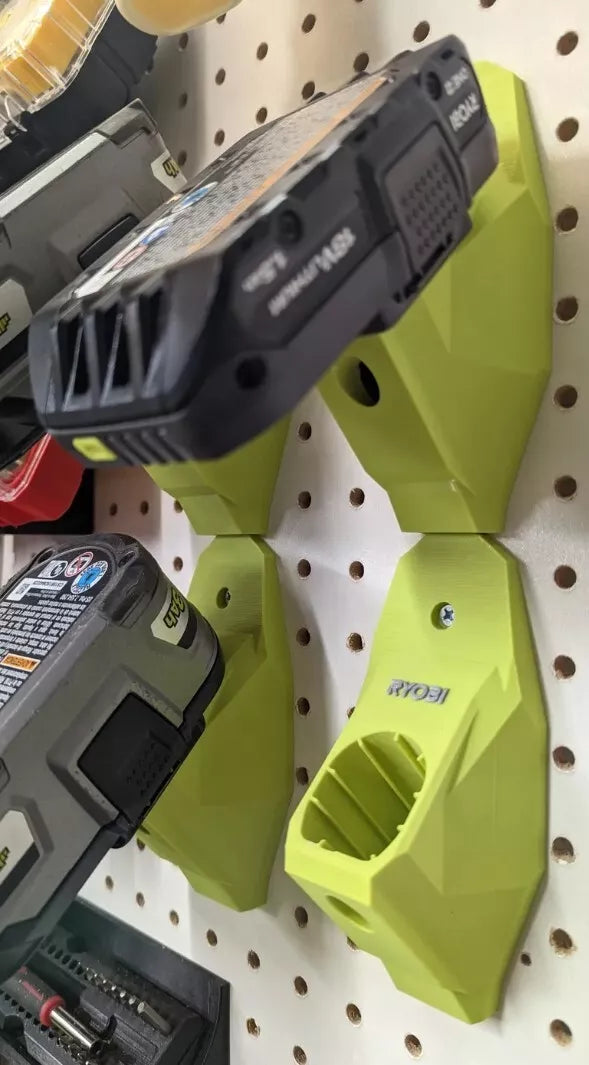 Ryobi One + 18V Battery Holder Mount Bracket - 2 Pack