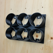 Underside of the spray can wall mount holder, single-piece PETG print