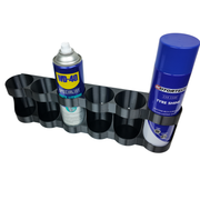 Spray can wall mount holder for 70mm aerosol cans, 3D printed in PETG in Australia