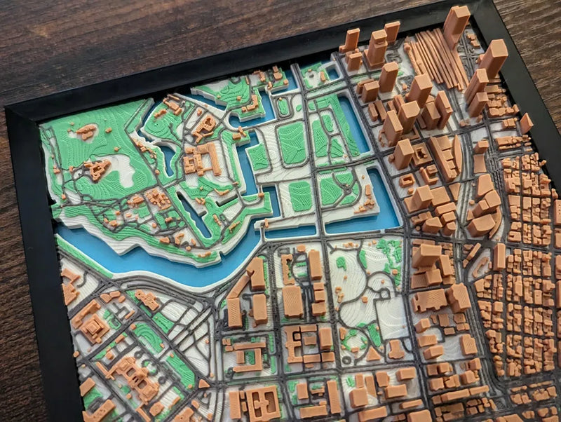 Tokyo 3D printed miniature city map – photo 9